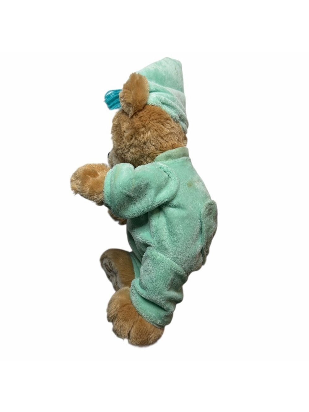 Disney Parks Bear Plush Mint Green Pajamas 14” Disneyland Walt Disney World - Picture 6 of 11